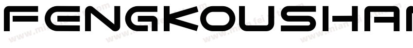 fengkoushangdezhu Regular字体转换